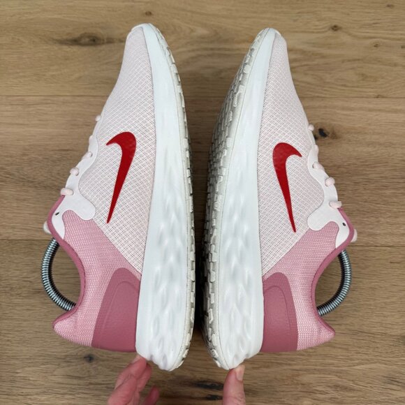 Nike Womens Revolution 6 Road Running Shoes Size 11 Pink White Athletic DC3729 - Picture 4 of 14
